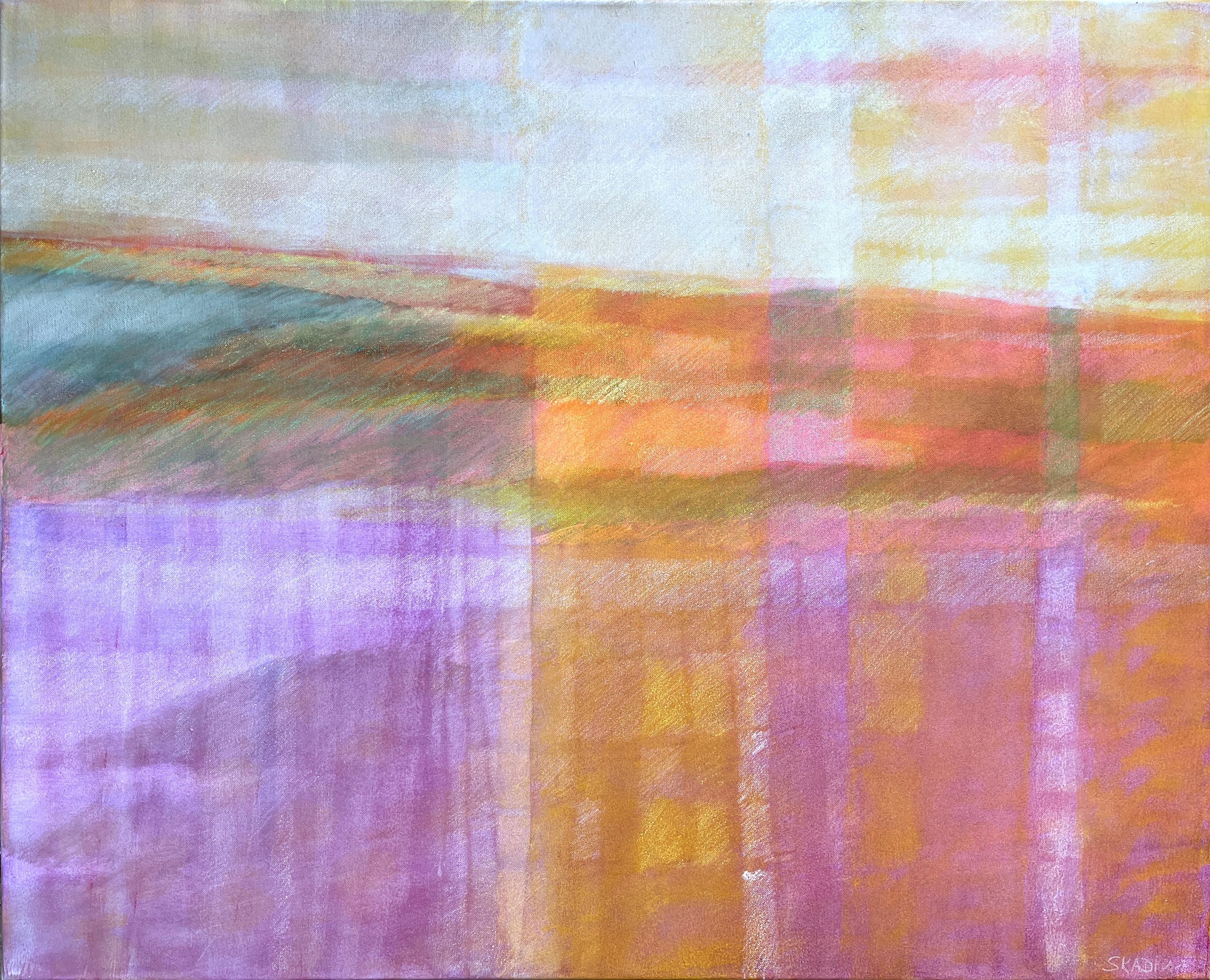 Störbild Orange Rosa by Skadi Engeln Contemporary Abstract Blurry Painting