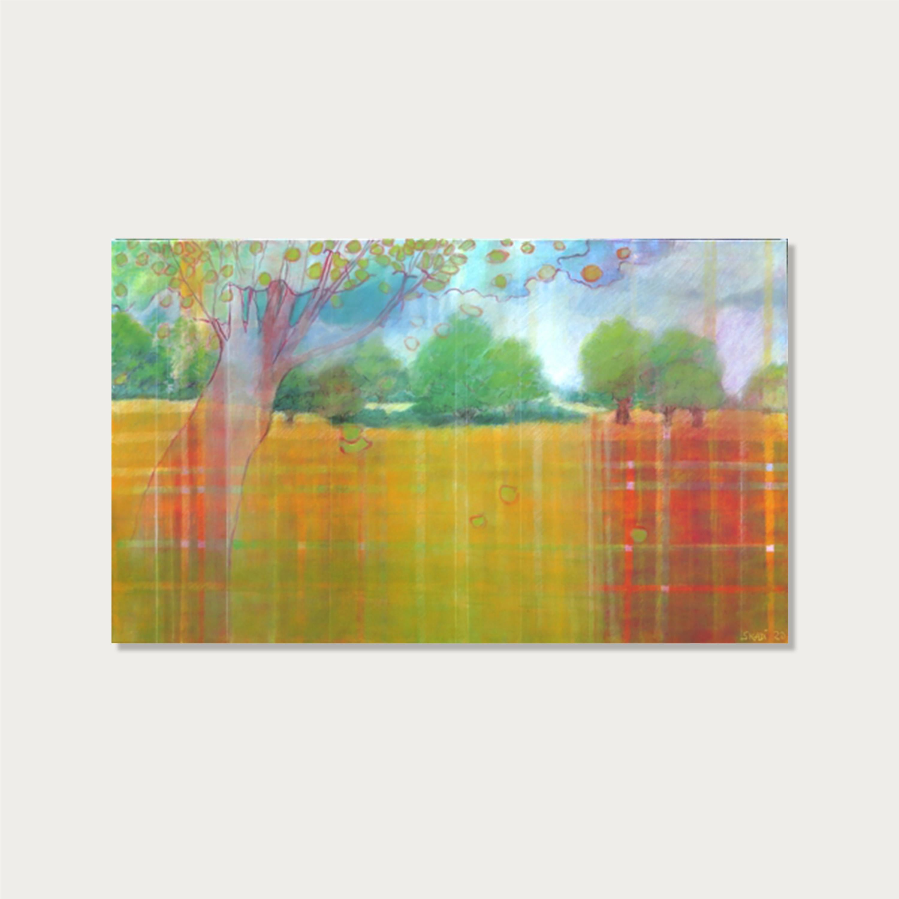 Zugleich 7-  de Skadi Engeln Pintura abstracta contemporánea en venta 1