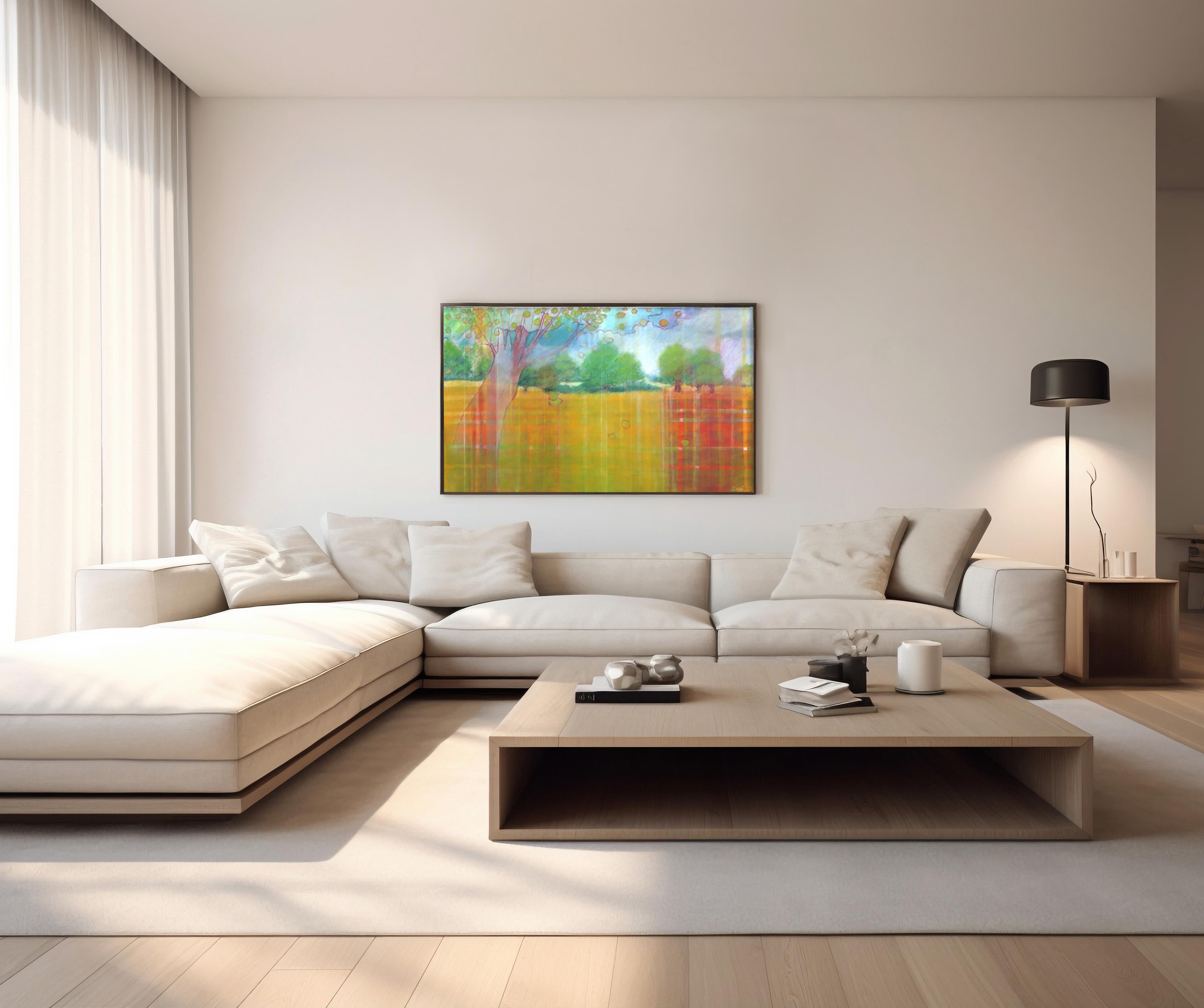 Zugleich 7-  de Skadi Engeln Pintura abstracta contemporánea en venta 2