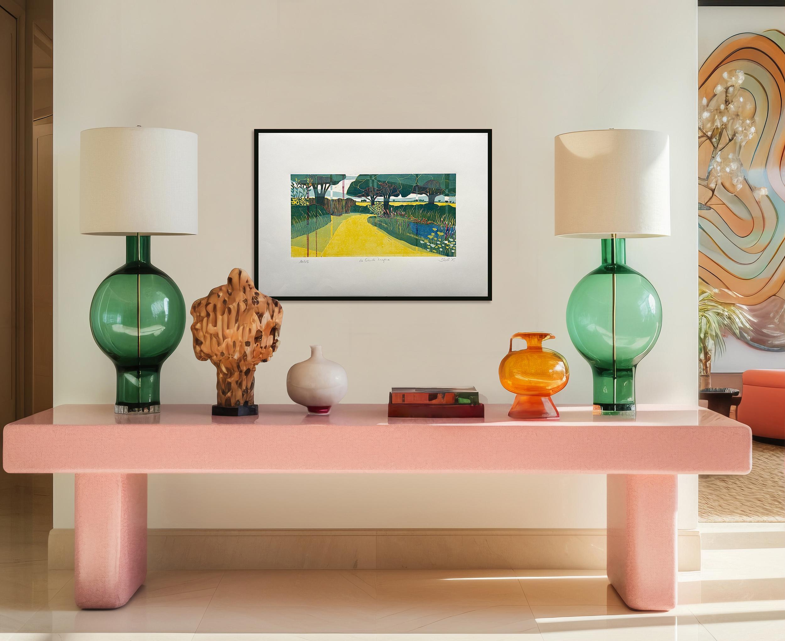 La Grande Preugne - por Skadi Engeln Impresión abstracta contemporánea en madera en venta 14