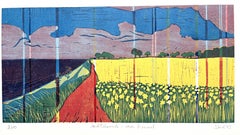 Ostermade - Rosa Himmel, 1/10 - von Skadi Engeln Contemporary Abstract Wood Print
