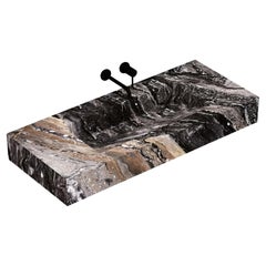 Basine en marbre Skadi - Galaxy gris - Large
