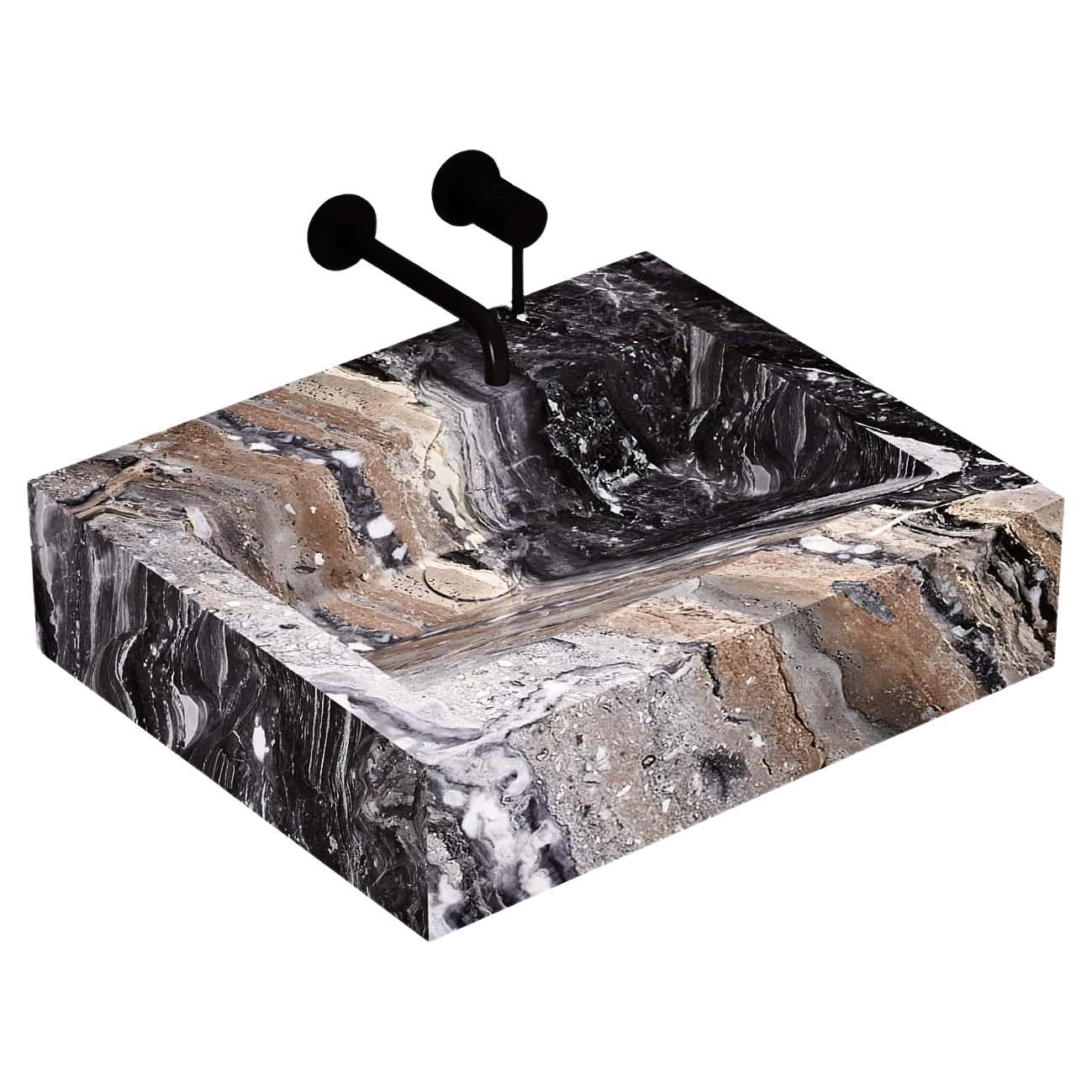 Skadi Marble Basin - Grey Galaxy - Small