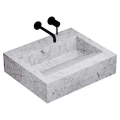 Skadi Marble Basin - White Cararra - Small