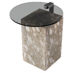 Skagen – Marmor-Beistelltisch – Beistelltisch in Beige Breccia