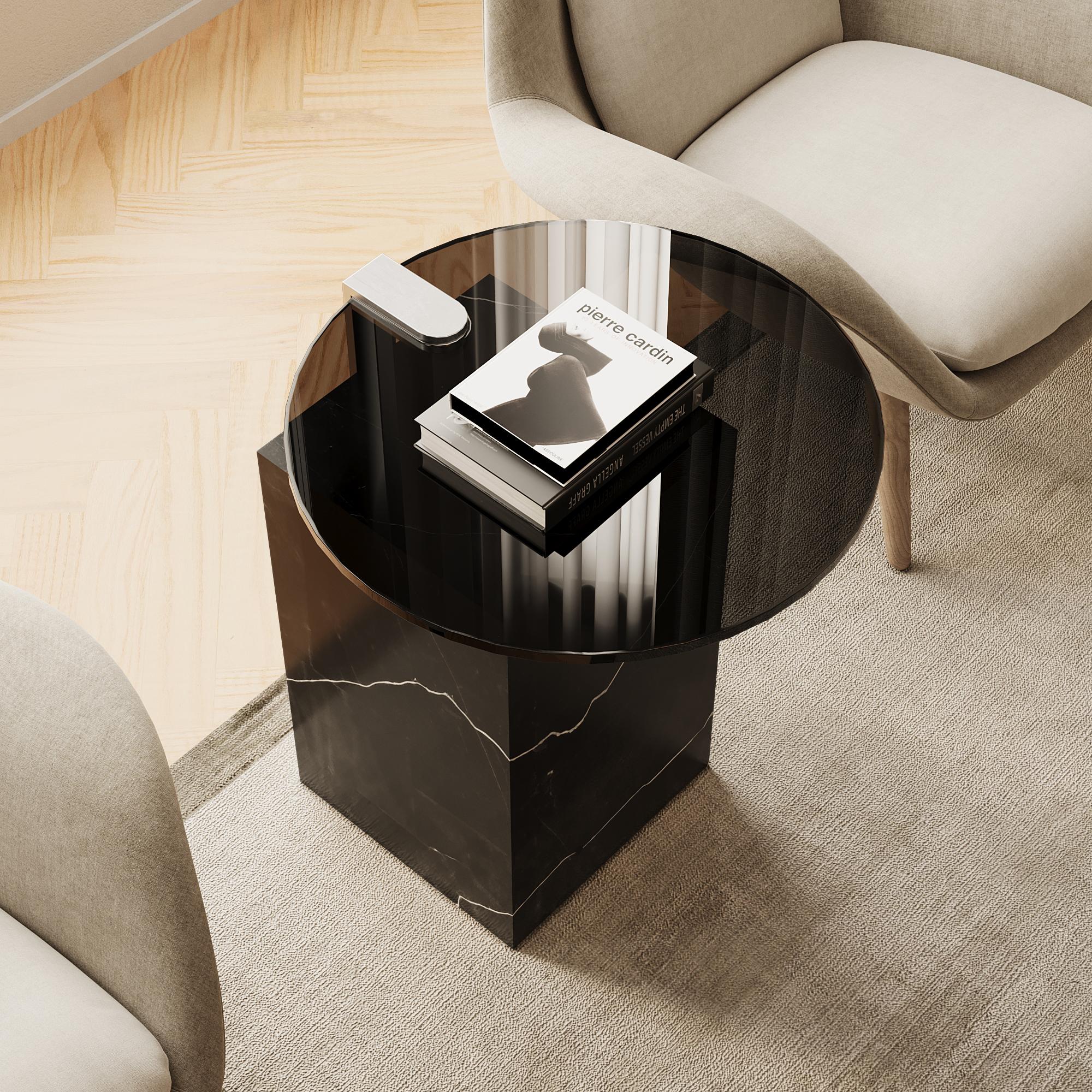 Skagen - Marble Side-Table -  Calacatta Viola In New Condition For Sale In Lisbon, PT