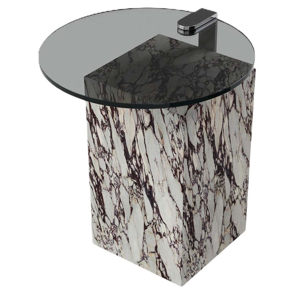 Calacatta Marble Side Table 'BOND" For Sale at 1stDibs