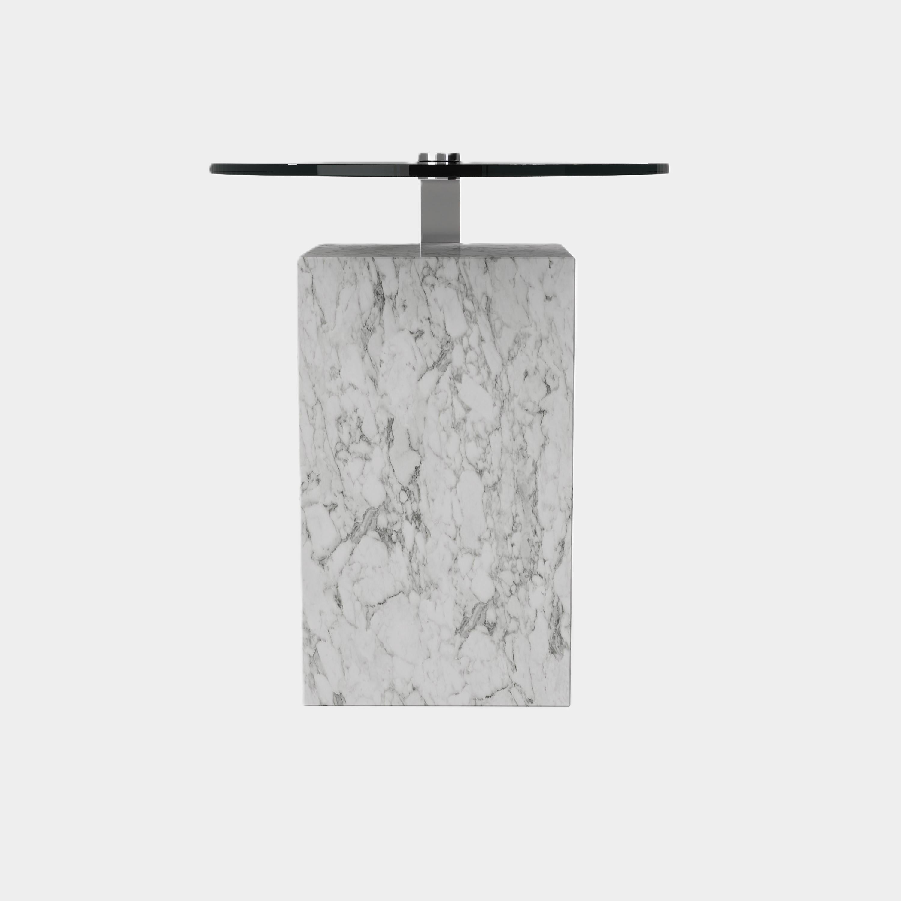 Portugais Table d'appoint Skagen - Marbre - Carrare blanc en vente