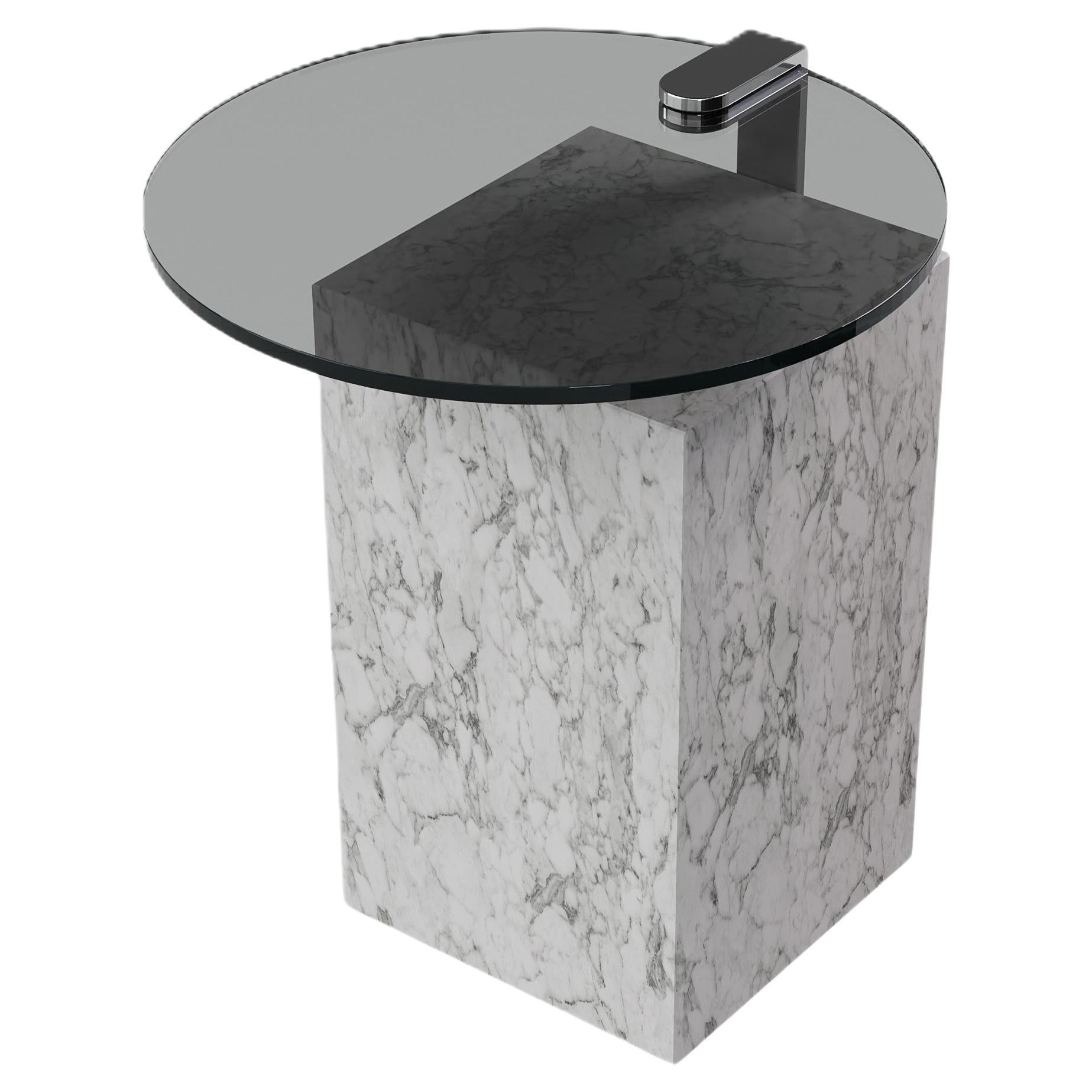 Skagen - Marble Side-Table - White Carrara