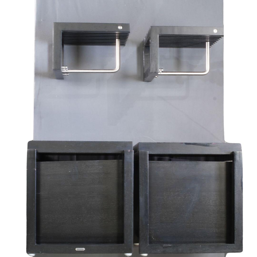 Stainless Steel Skagerak & Fritz Hansen Black Cutter Mini Wardrobe Wall Hanging by Niels Hvass