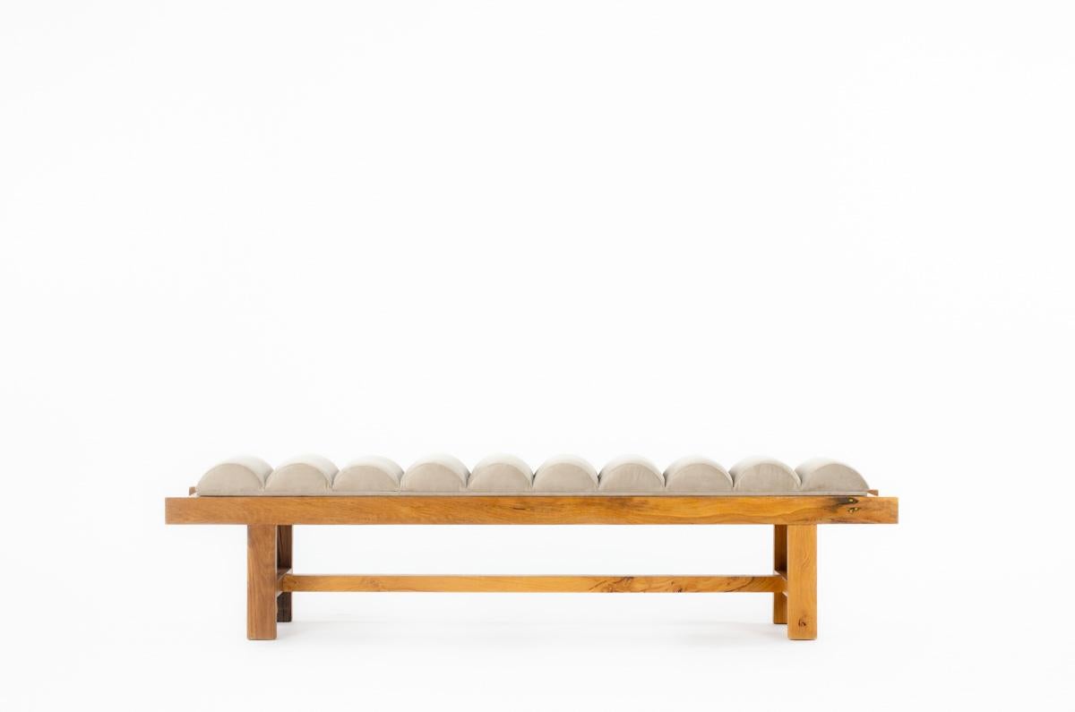 Banc Skala en chêne avec coussin collection G44 Neuf - En vente à JASSANS-RIOTTIER, FR