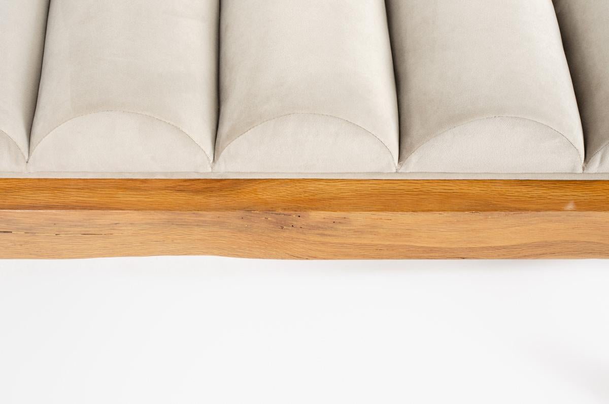 Banc Skala en chêne avec coussin collection G44 en vente 3