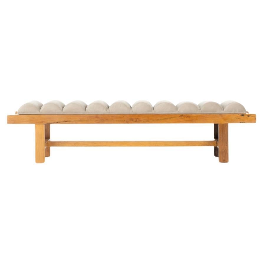 Skala bench slats in oak with cushion G44 collection