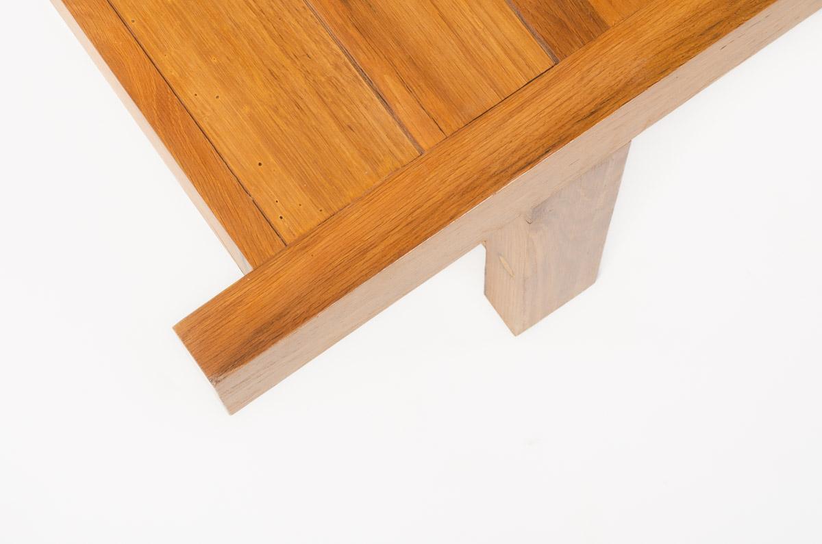 Banc à lattes Skala en chêne collection G44 en vente 7