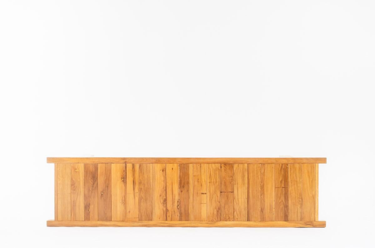 XXIe siècle et contemporain Banc à lattes Skala en chêne collection G44 en vente