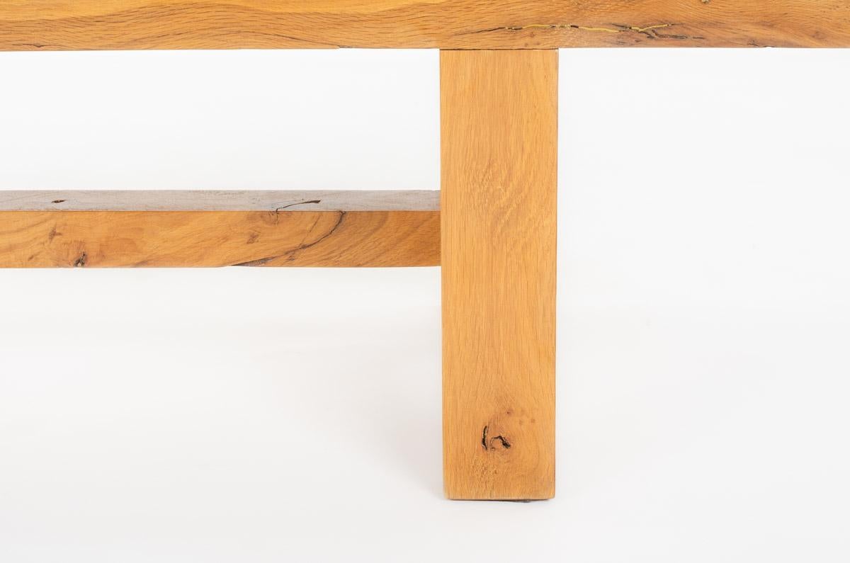 Banc à lattes Skala en chêne collection G44 en vente 2