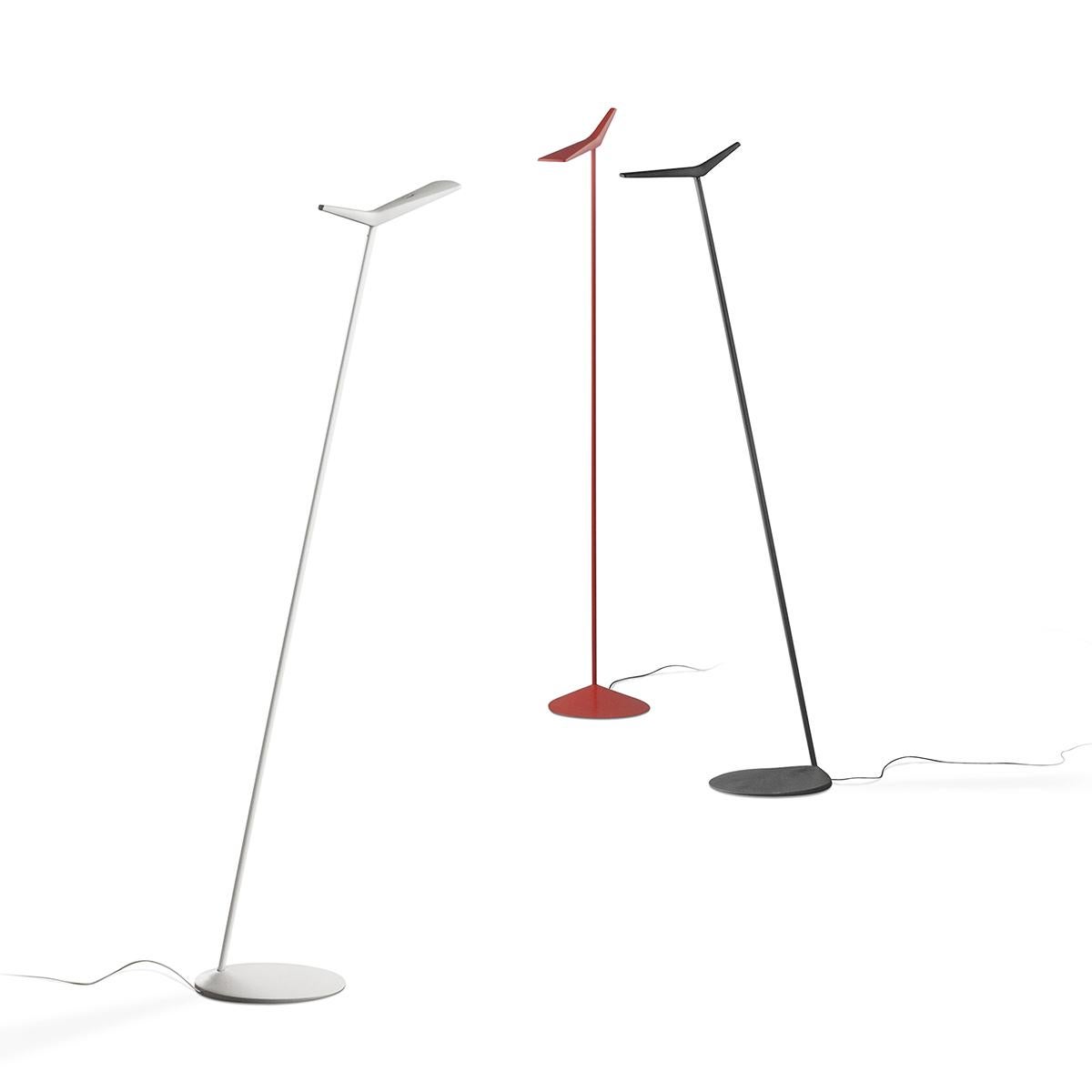 Skan Floor Lamp in Matte Charcoal Grey by Lievore Altherr Molina In New Condition For Sale In New York, NY