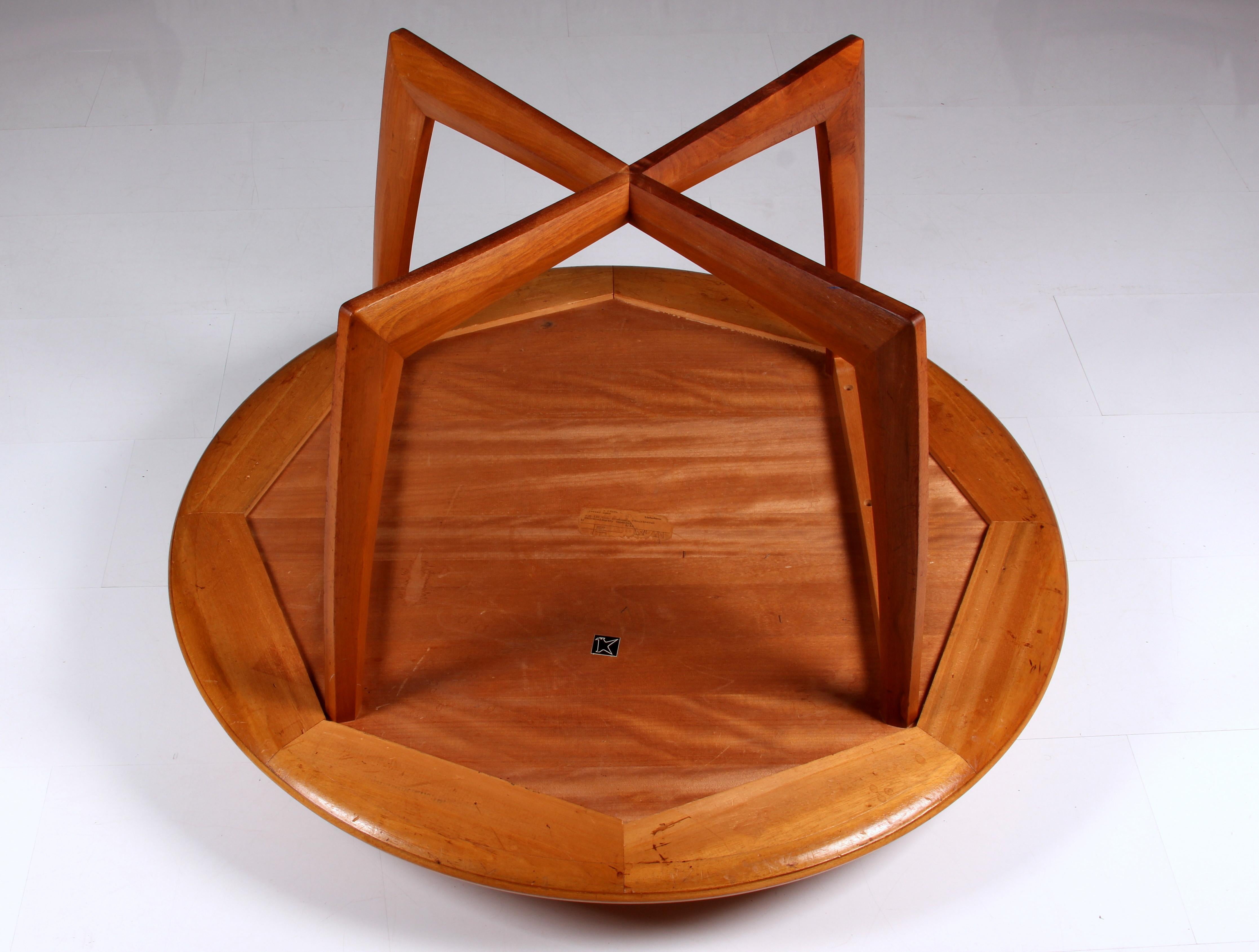 Scandinavian Modern skandinavian modern huge round coffee table by KONDOR Möbel-Perfektion 1960s For Sale