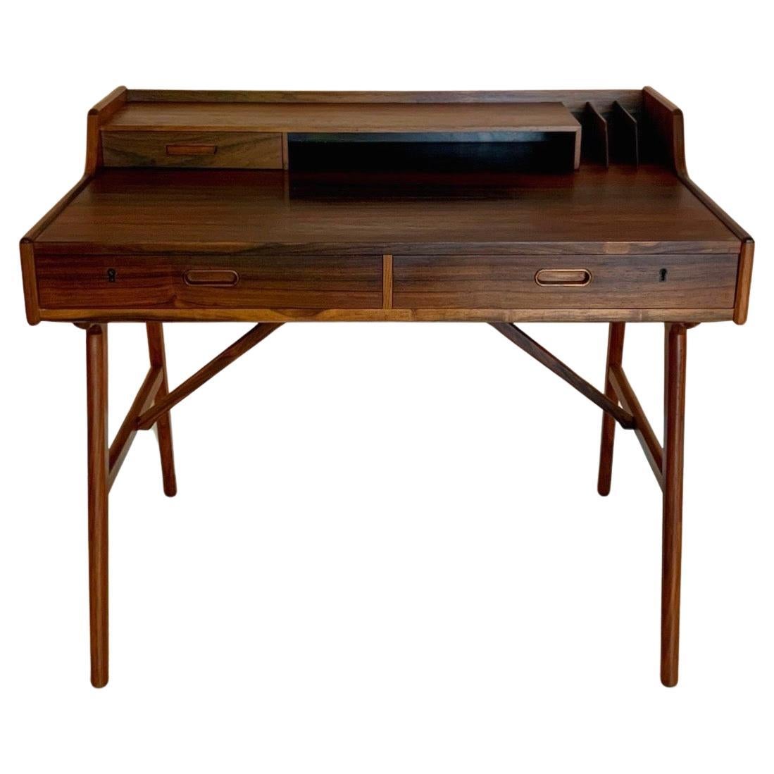 Skandinavian Palisander Desk by Arne Wahl Iversen 1950s For Sale