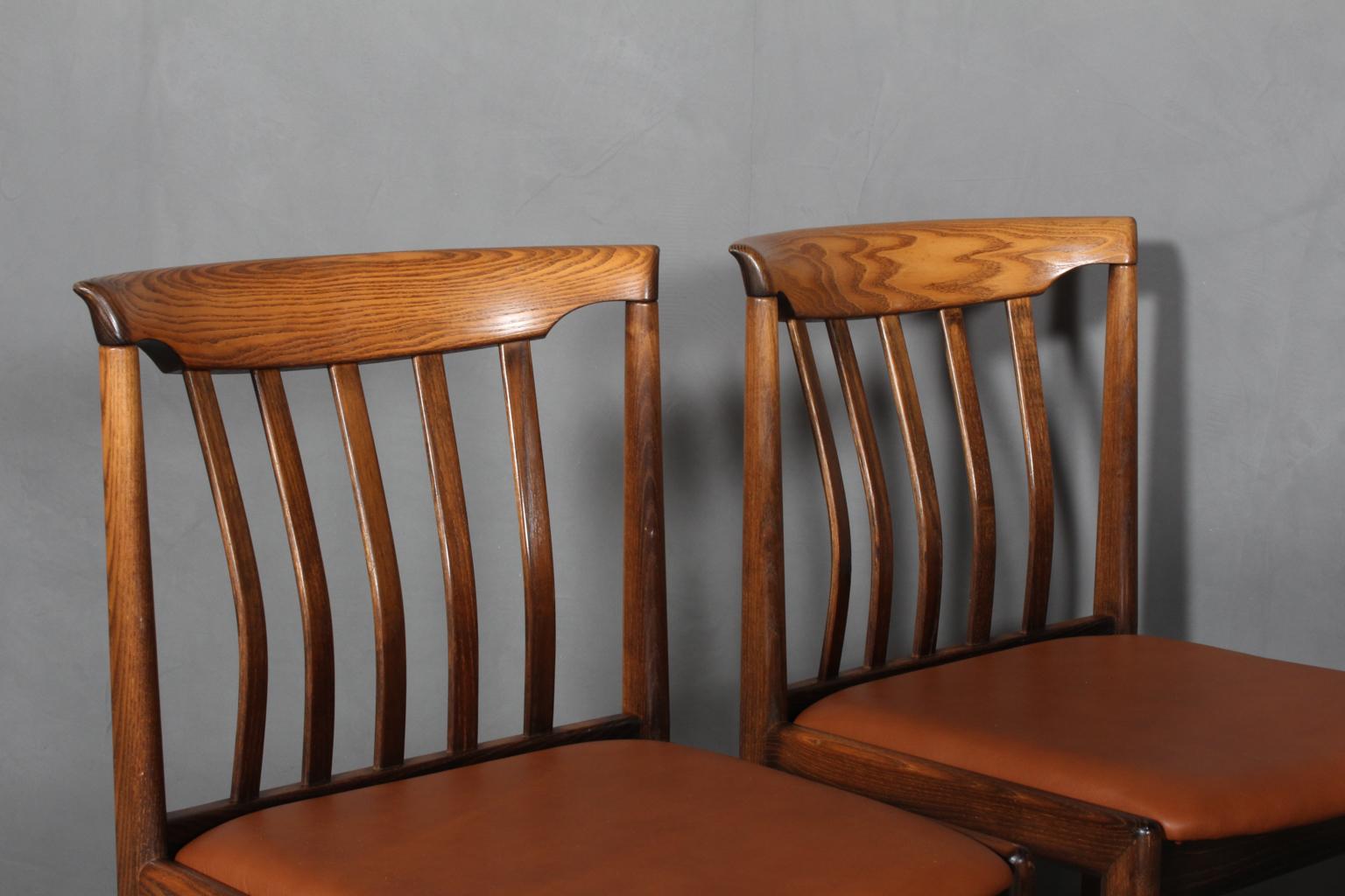 Scandinavian Modern Skaraborgs Møbelindustri, Four Dining Chairs