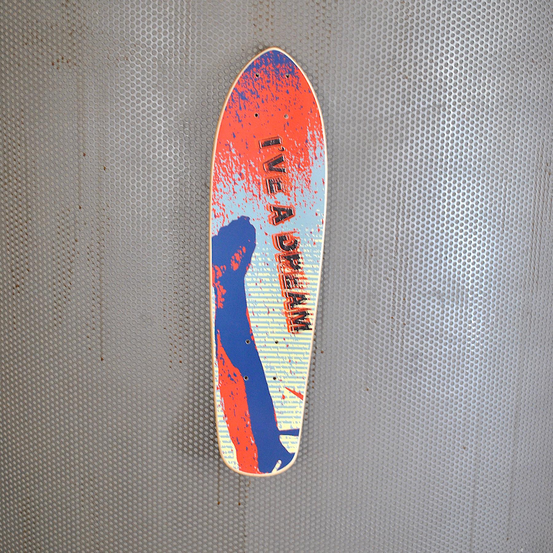 Italian Skate Deck Handmade Limited Edition by Pio Schena For Sale