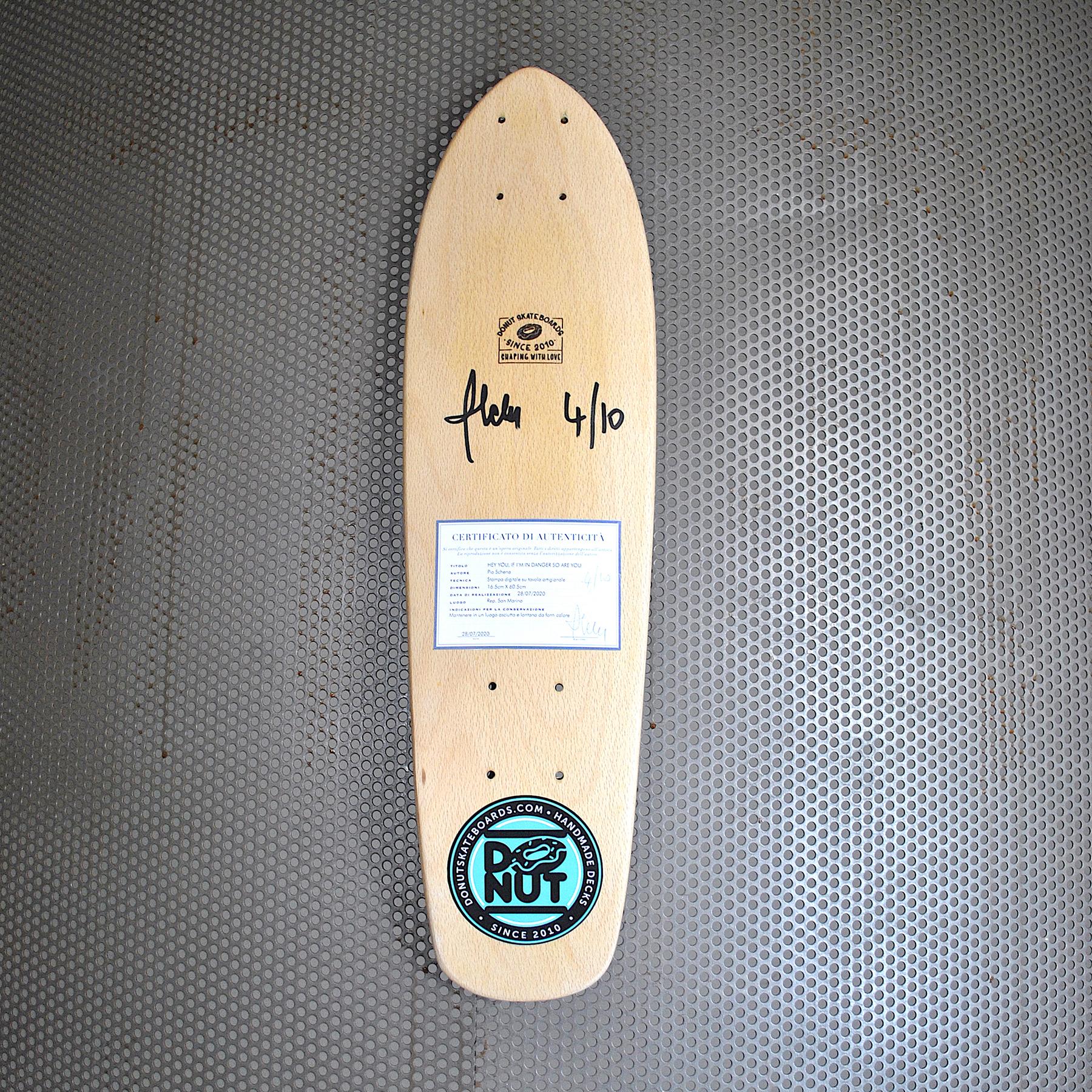 Contemporary Skate Deck Handmade Limited Edition by Pio Schena