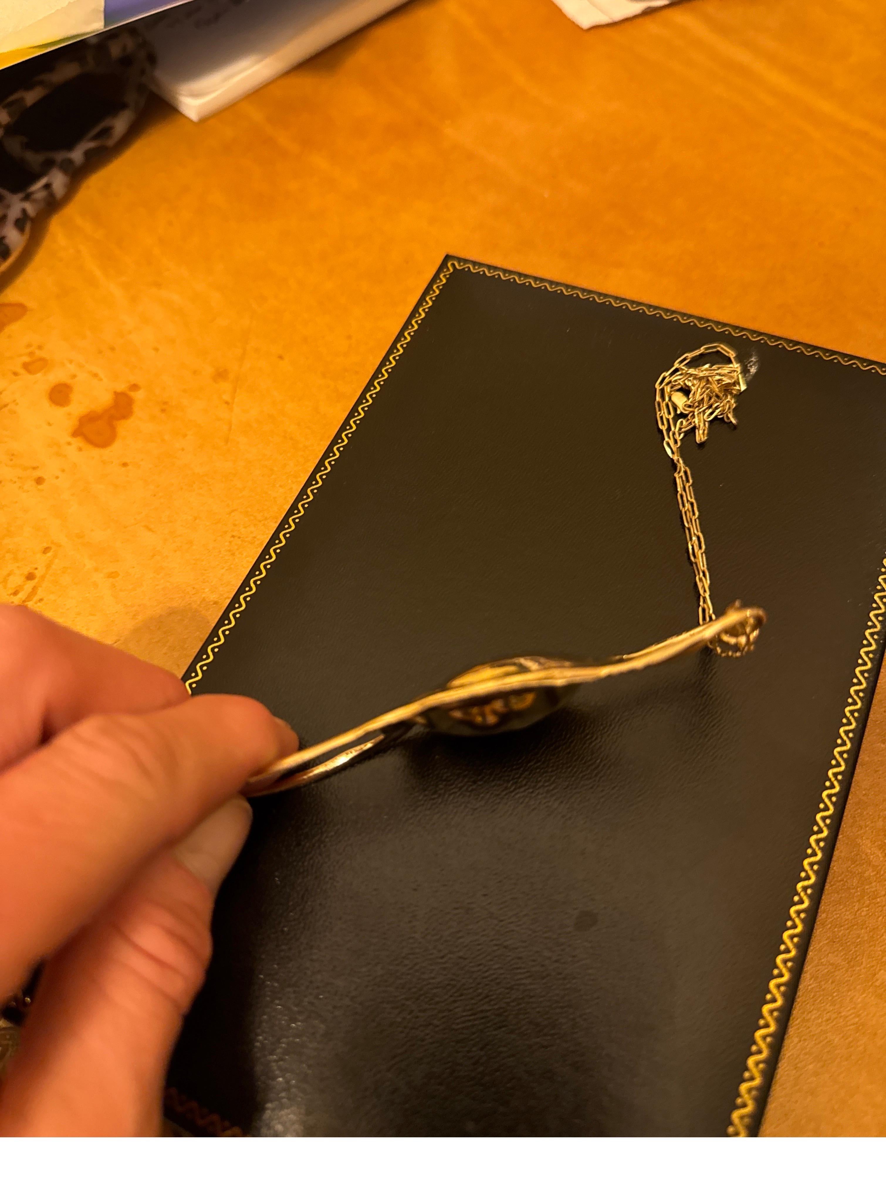 Women's or Men's Skate Egg Case (aka Mermaid’s Purse) in 14K Yellow Gold For Sale