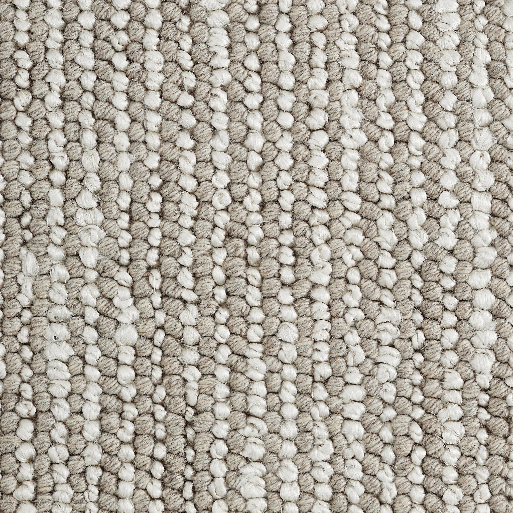 Tappeto Skeane 6x9ft grigio in misto lana/juta con disegno a strisce di lusso tessuto a mano in vendita 1