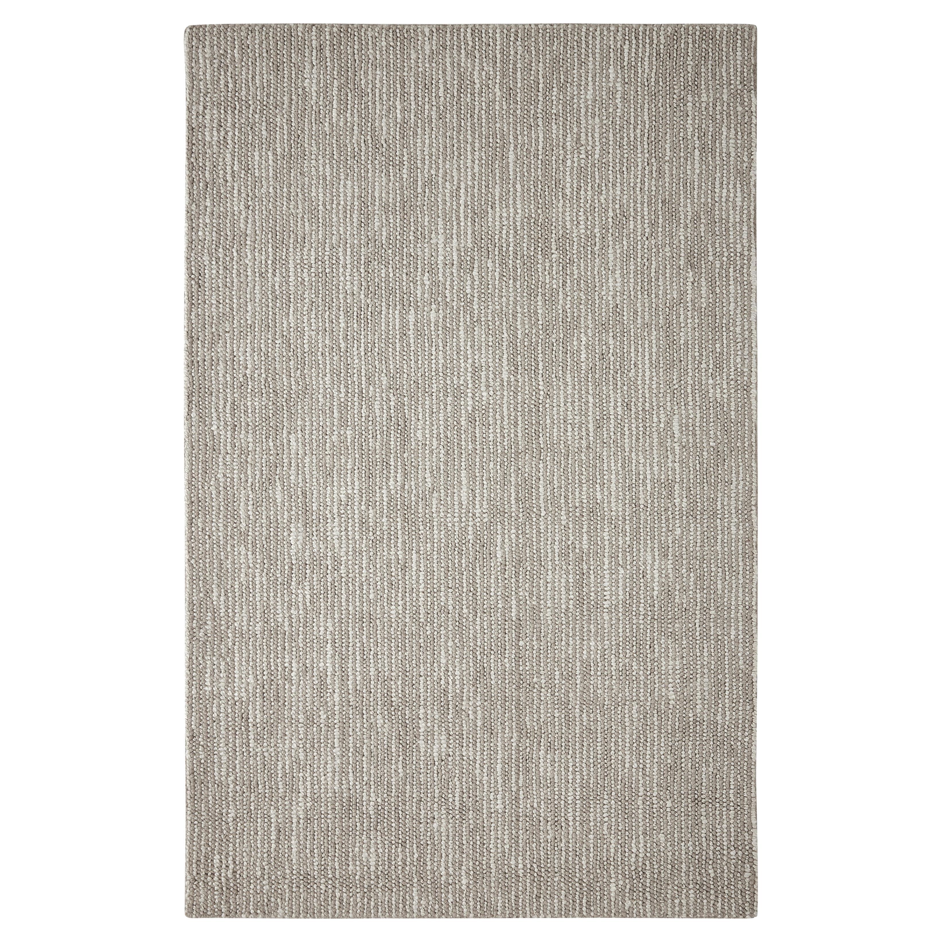 Skeane 8x10ft grau Wolle/Jute Mischung chunky Streifen Design Luxus handgewebten Teppich