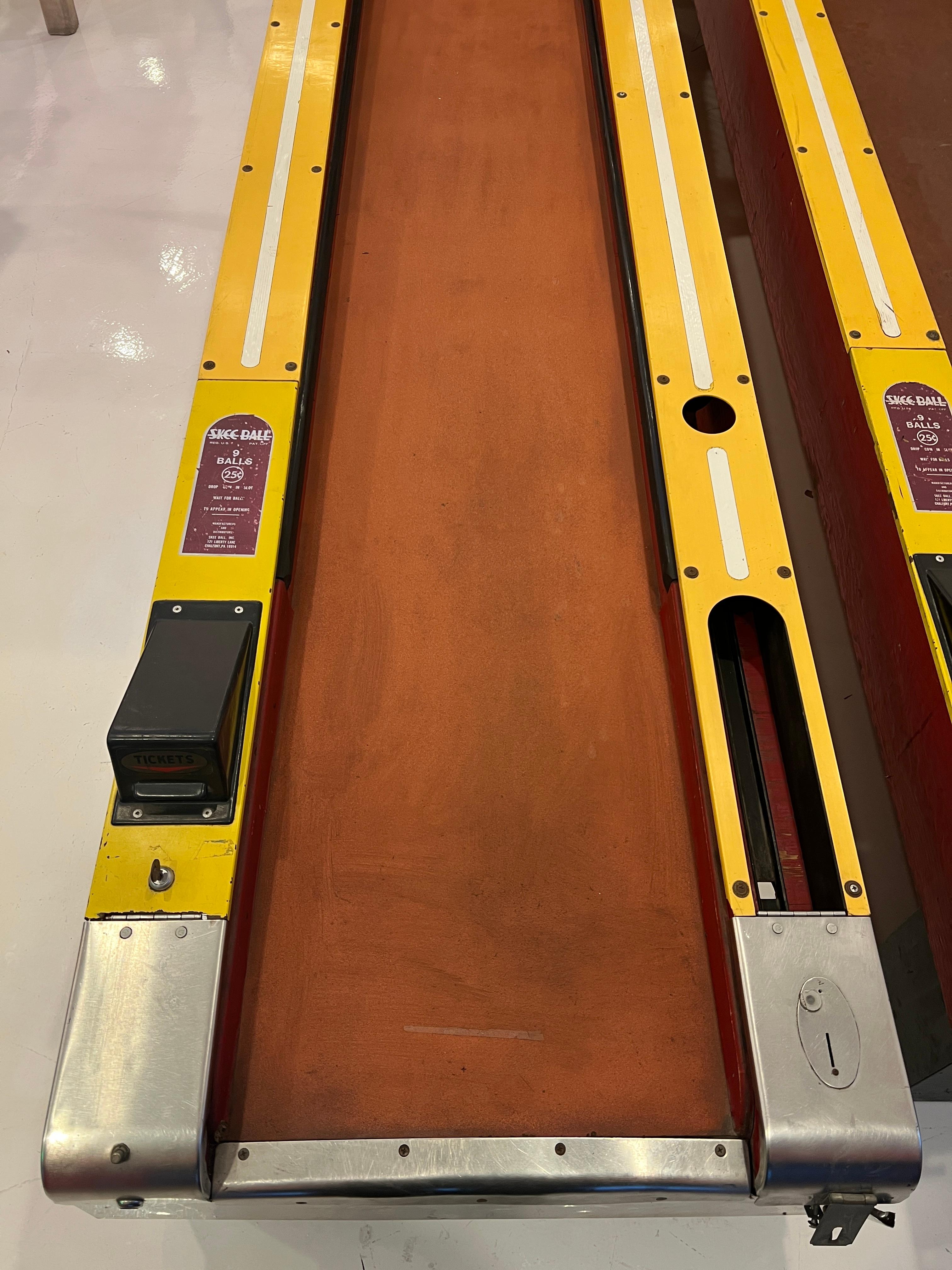 Machine d'arcade Skee Ball, années 1980 USA en vente 2
