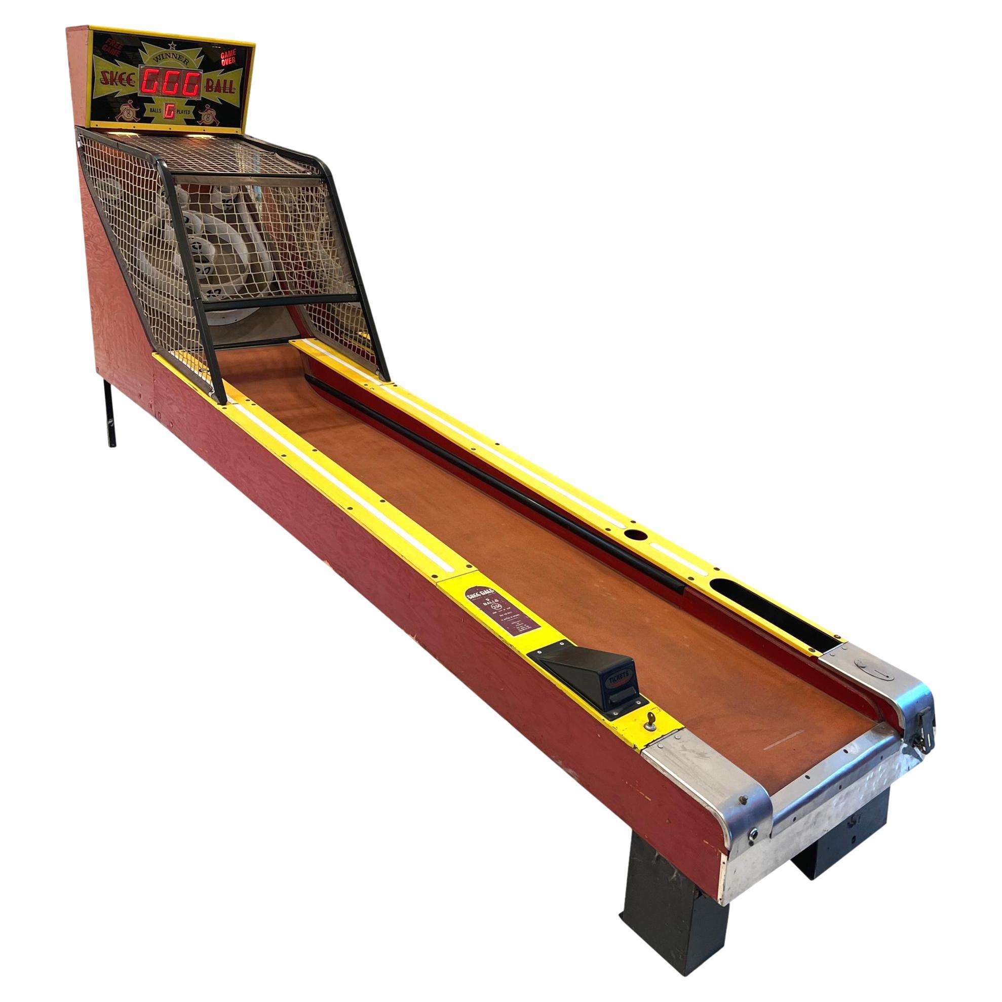 Machine d
arcade Skee Ball, années 1980 USA en vente