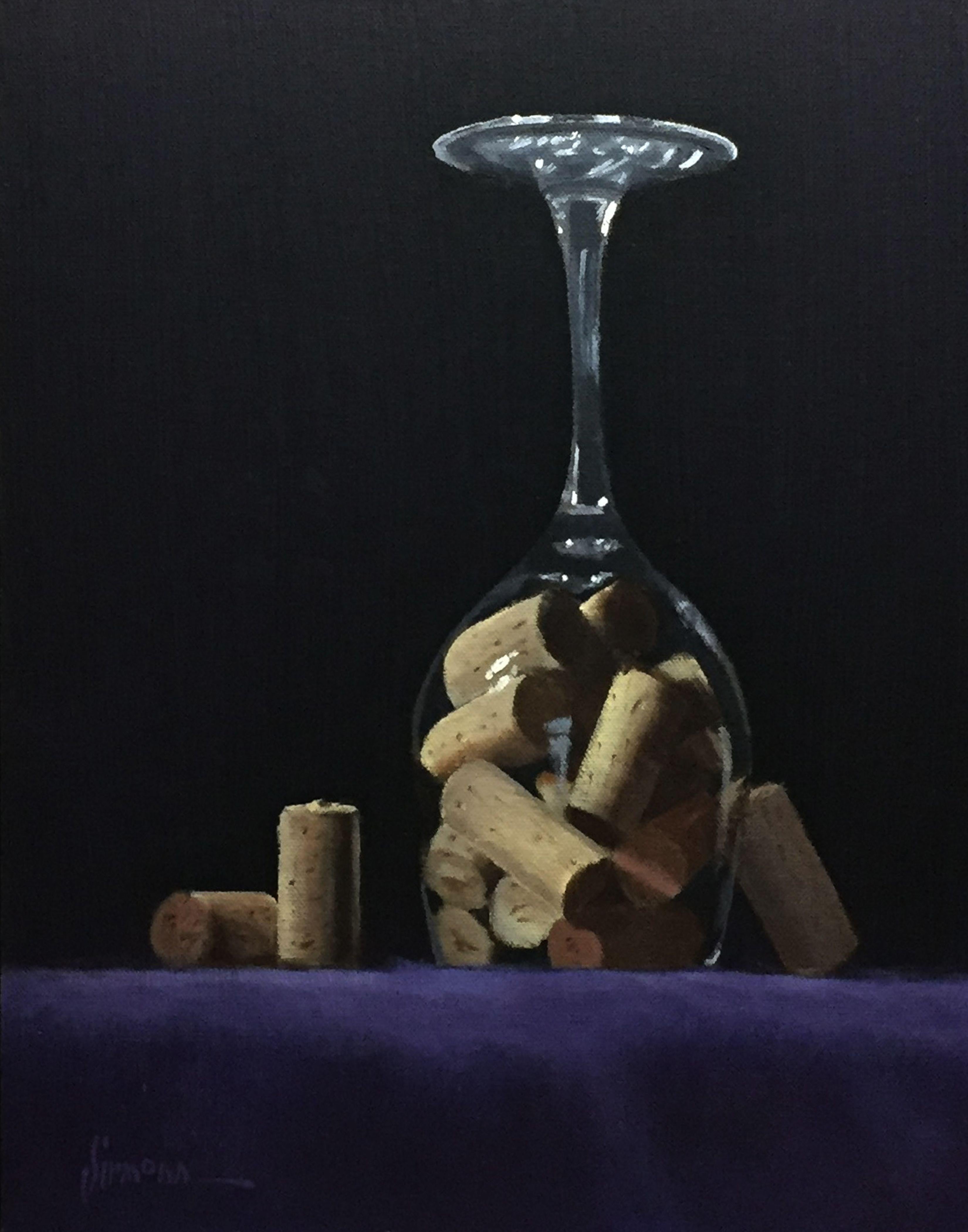 Skeet Sirmons Still-Life Painting – Isolation, Gemälde, Öl auf MDF-Tafel