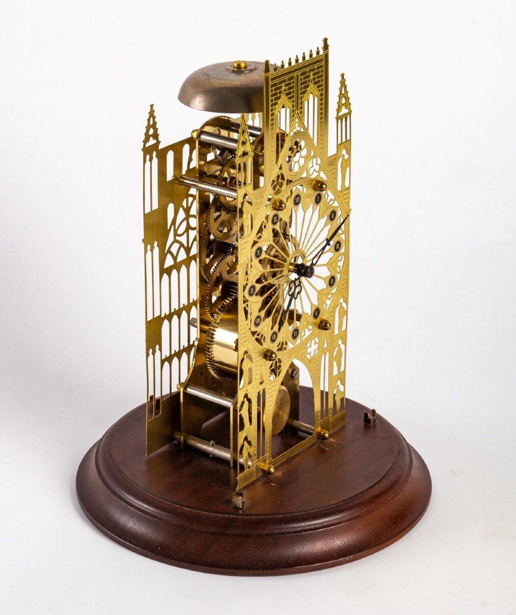 Renaissance Skeleton Clock, under Globe, York Minster Cathedral, Period: Xxth For Sale