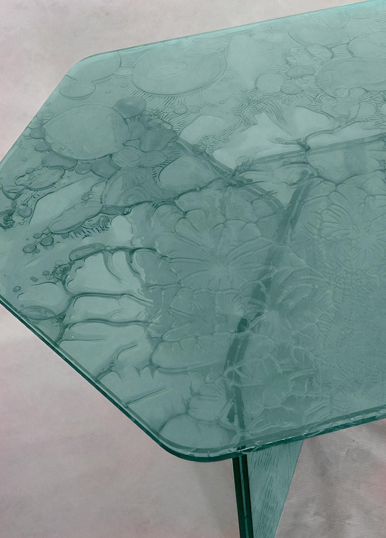 Sketch Coffee Table Made in Acrylic Aquamarine Design Roberto ...