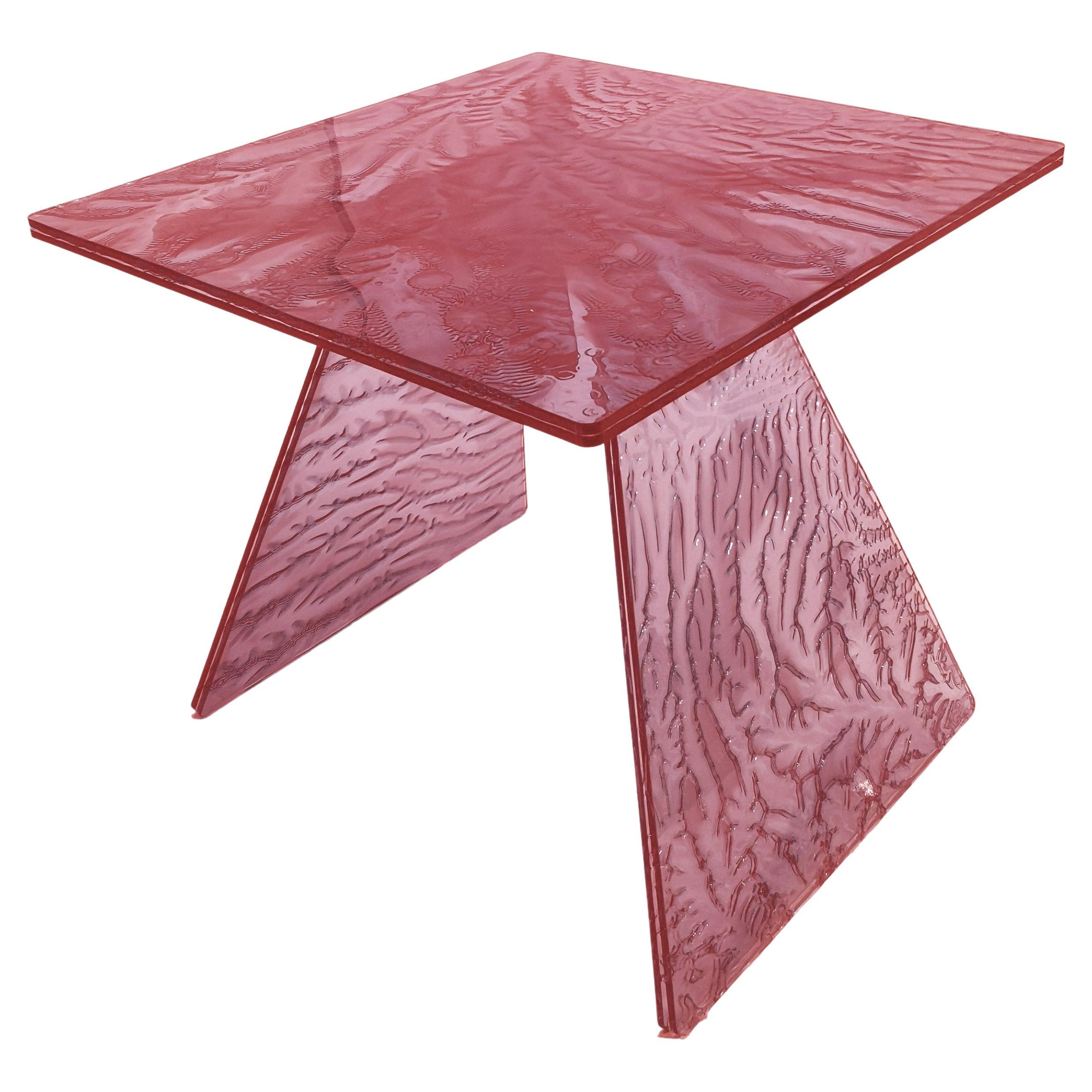 Sketch Coffee Table Made in Acrylic Pink Design Roberto Giacomucci in 2021