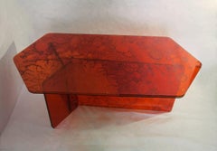 Sketch Coffee Table Made in Acrylic Red Design Roberto Giacomucci in 2022