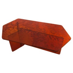 Sketch Coffee Table Made in Acrylic Red Design Roberto Giacomucci in 2022