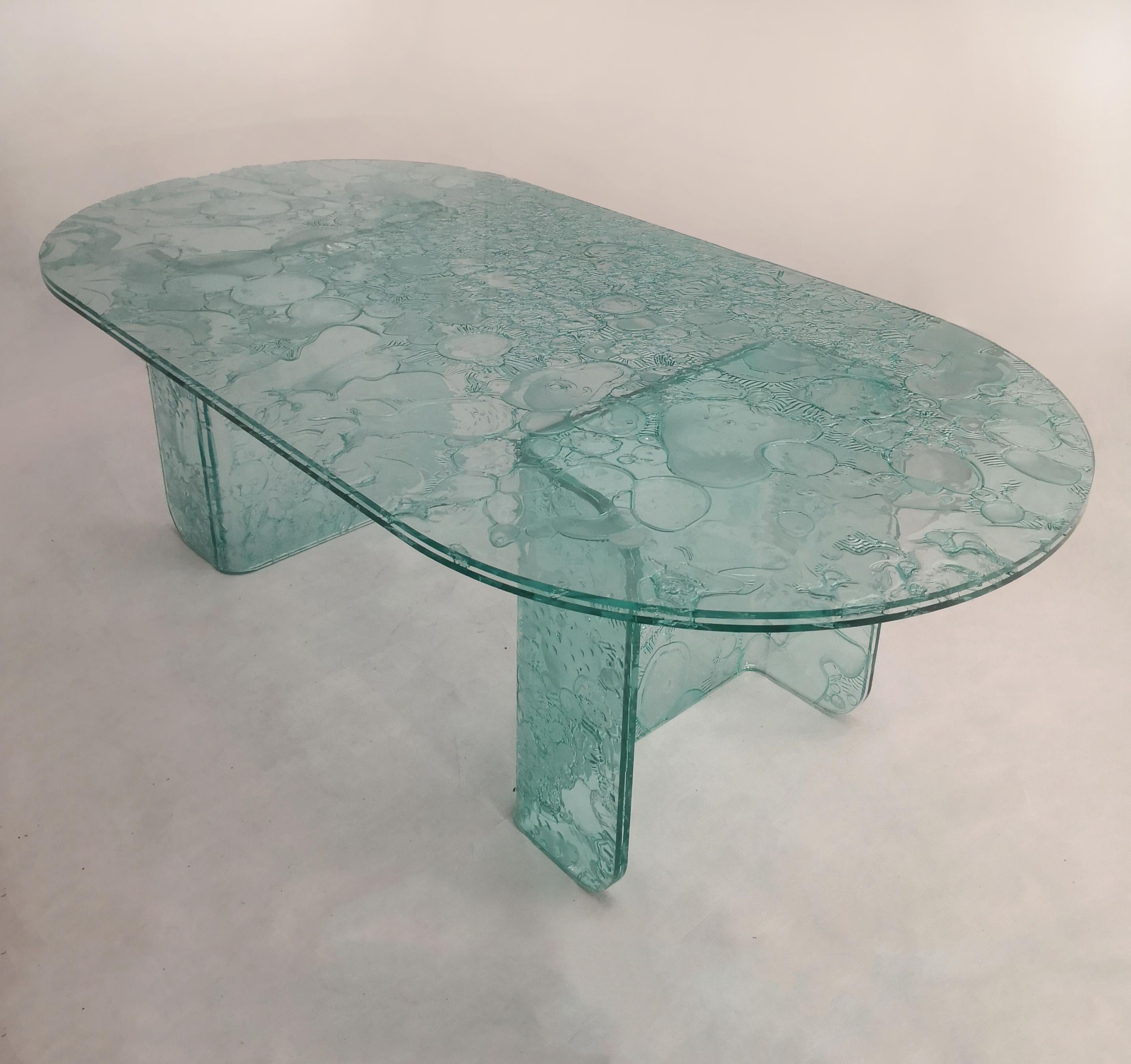 Modern Sketch Coffee Table Made in Acrylic  sage green Des.Roberto Giacomucci in 2023 For Sale
