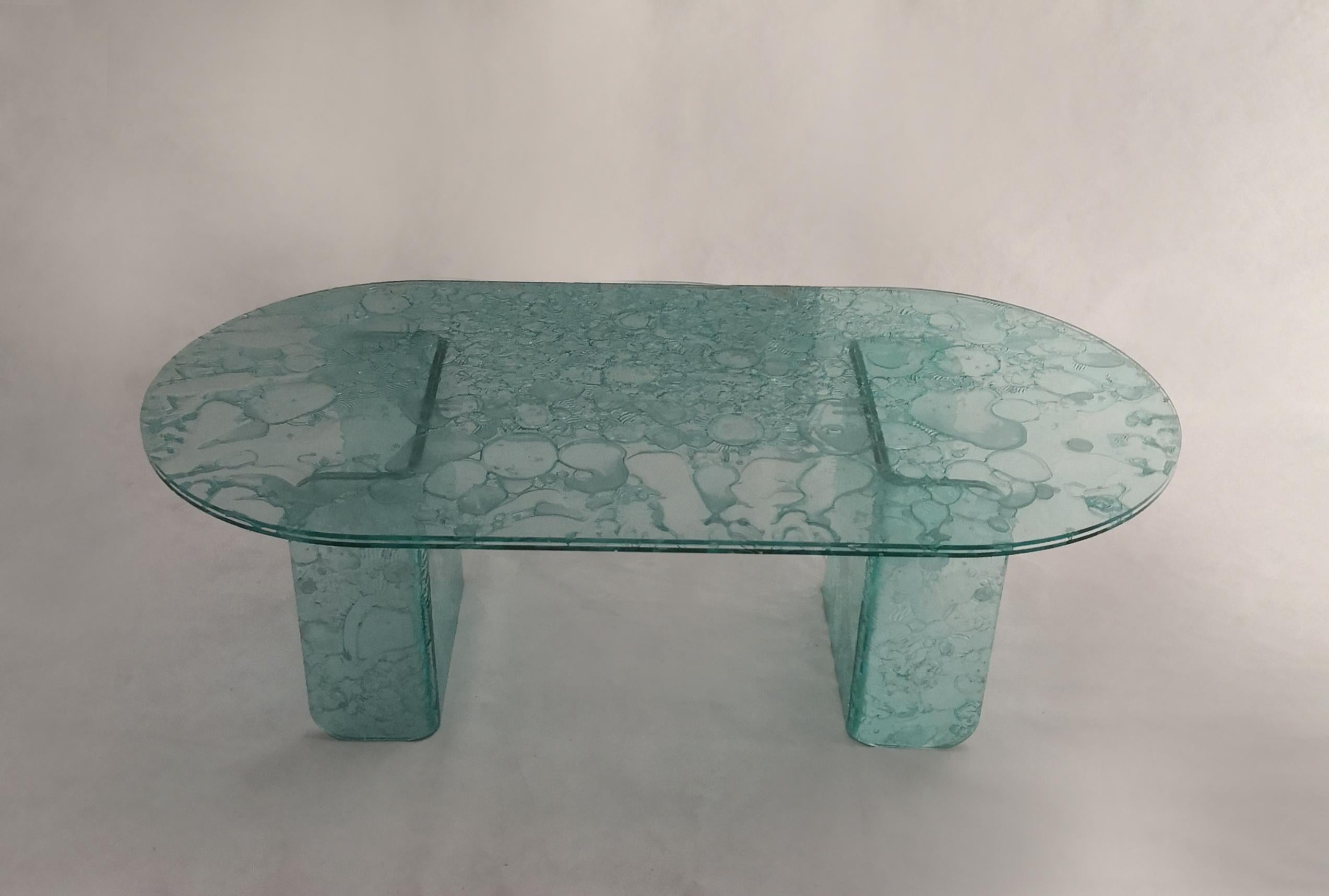 Italian Sketch Coffee Table Made in Acrylic  sage green Des.Roberto Giacomucci in 2023 For Sale