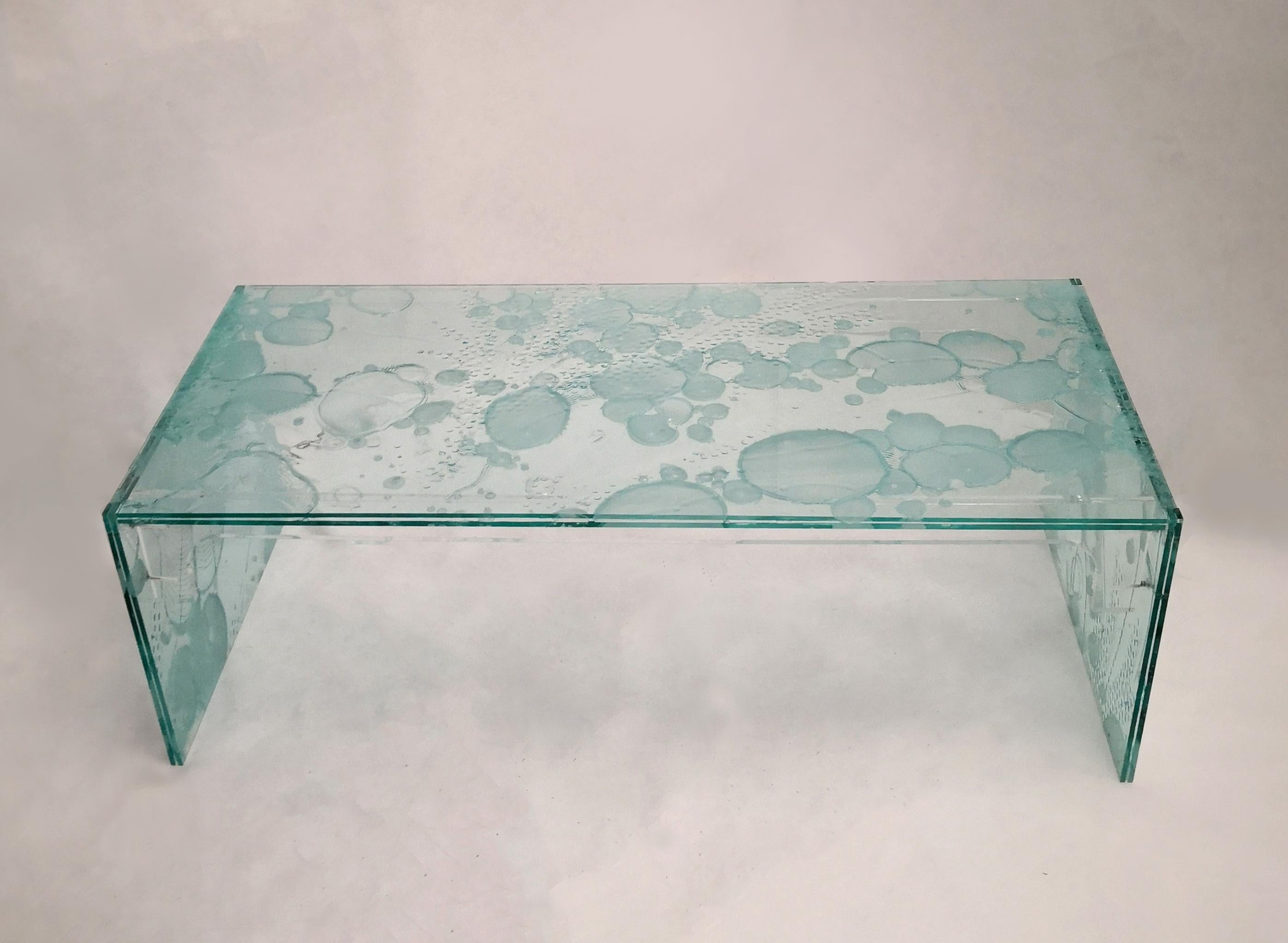 Sketch Coffee Table Made in Acrylic  sage green Des.Roberto Giacomucci in 2023 In New Condition For Sale In ancona, IT