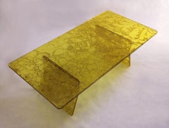 Sketch Coffee Table Made in Acrylic Yellow Design Roberto Giacomucci in 2022
