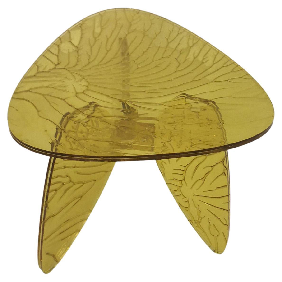 Sketch Coffee Table Made in Acrylic yellow Design Roberto Giacomucci in 2023 For Sale