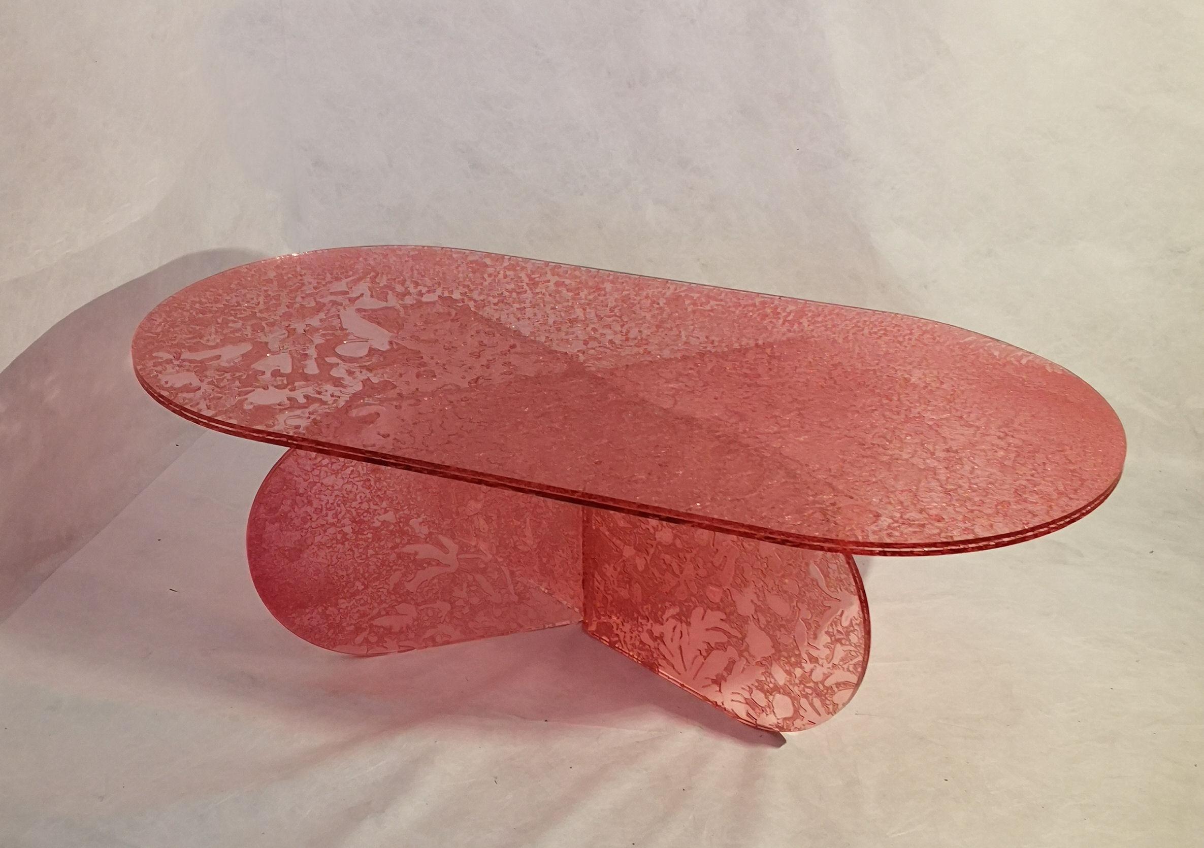 Italian Sketch Coffee Table Made of  Acrylic Design Roberto Giacomucci 2022 For Sale