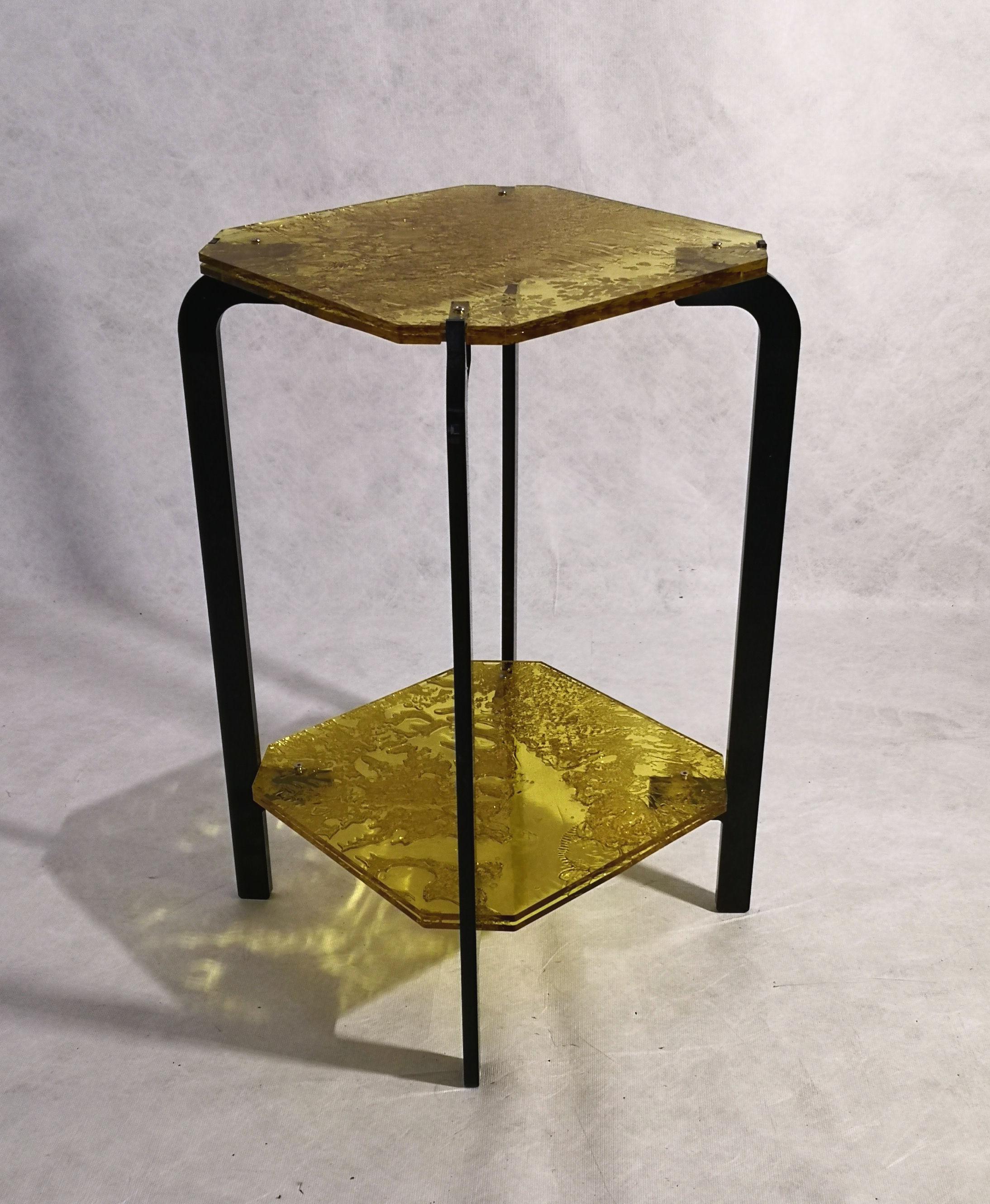 Modern Sketch Mini Ponte Side Table Made of Acrylic Design Roberto Giacomucci, 2022 For Sale