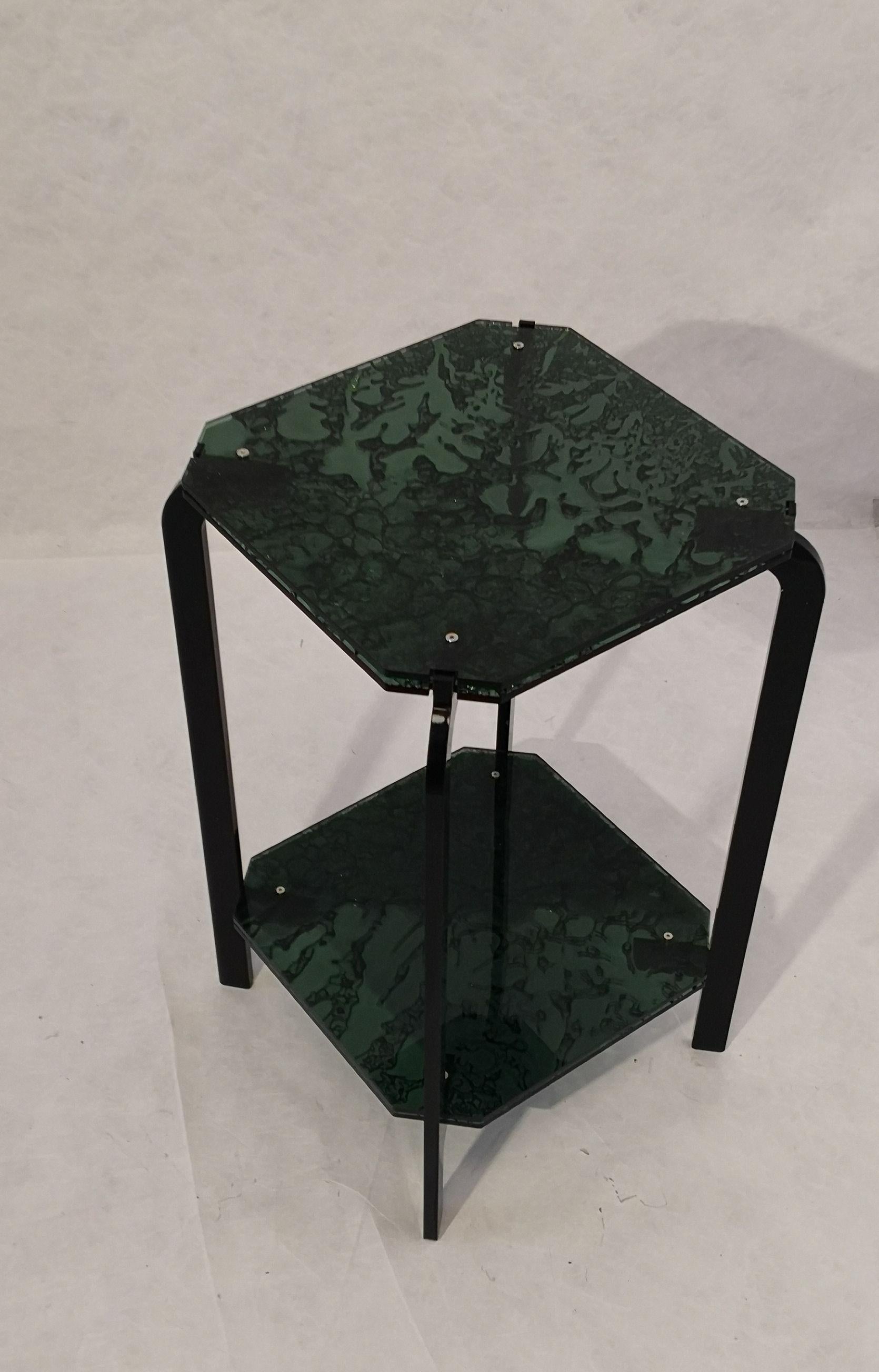 Italian Sketch Mini Ponte Side Table Made of Acrylic Design Roberto Giacomucci 2022 For Sale