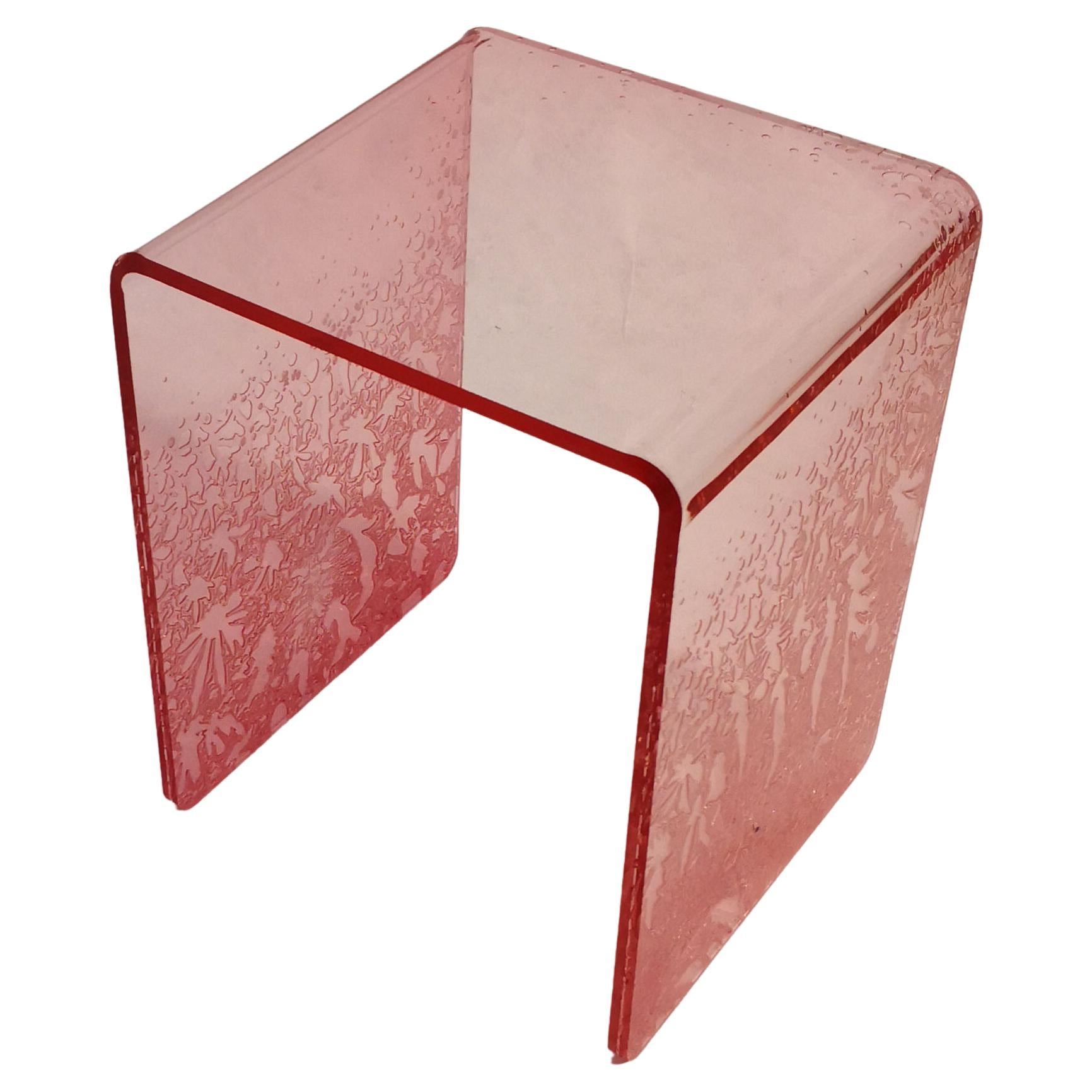 Mini table d'appoint Ponte à croquis réalisée en acrylique Roberto Giacomucci 2022