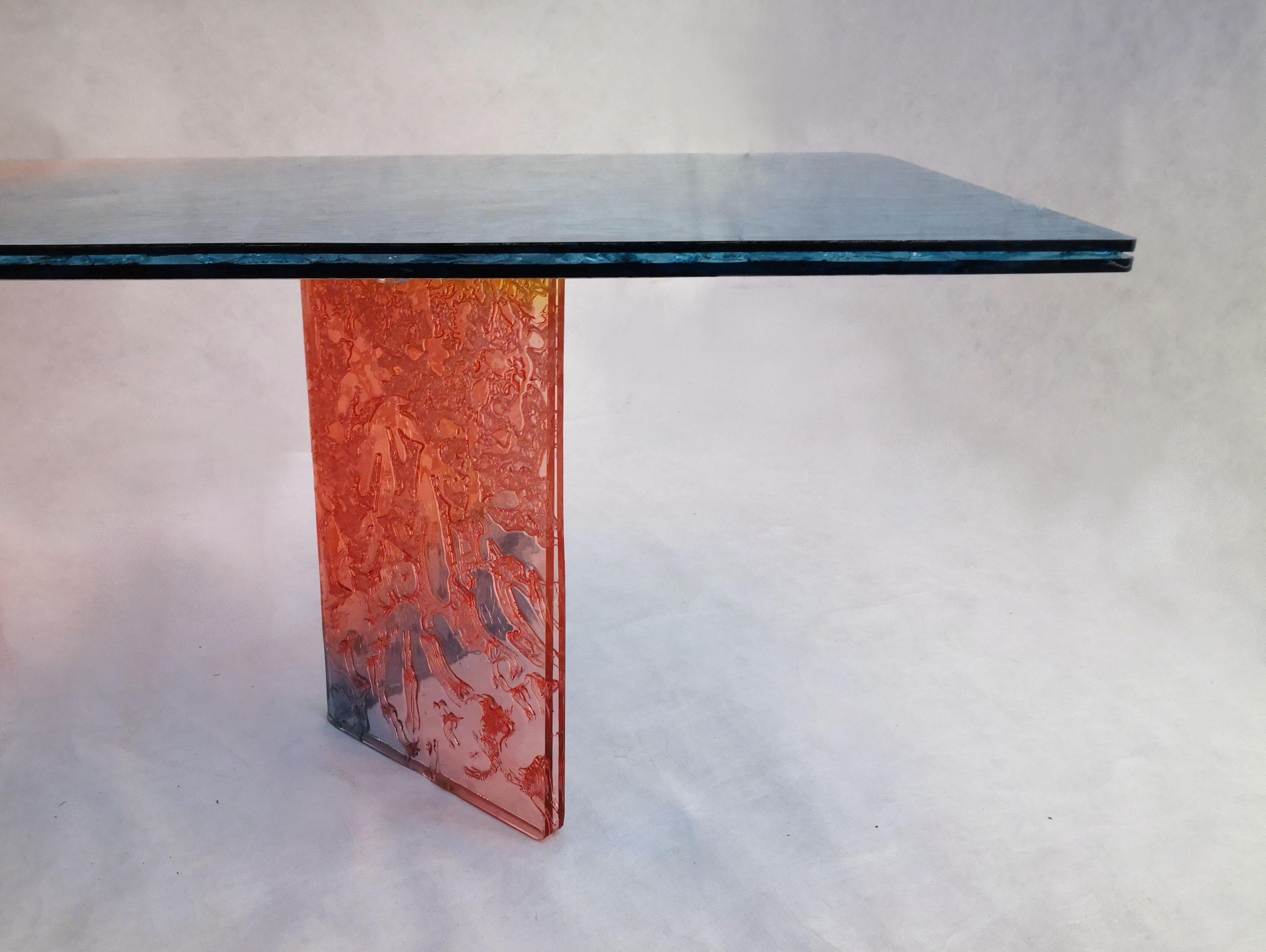 Sketch Multicolor Coffee Table Made in Acrylic Design Roberto Giacomucci in 2022 For Sale 1