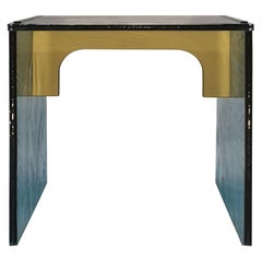 Sketch Quadro Side Table 1 Made of Green Acrylic Des, Roberto Giacomucci in 2020