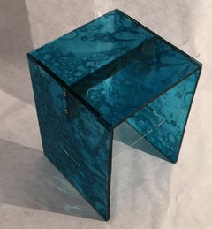 Sketch Quadro Side Table 2 Made of Green Acrylic Des. Roberto Giacomucci in 2020