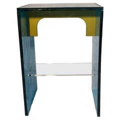 Table d'appoint Quadro Sketch 2 en acrylique vert Des. Roberto Giacomucci en 2020